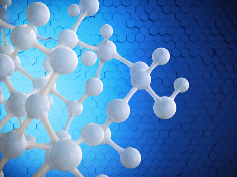 Representação de meta-superfícies químicas inteligentes com nanoestruturas moleculares organizadas sobre interface hexagonal, destacando aplicações em sensores químicos, espectroscopia avançada e nanoengenharia analítica.